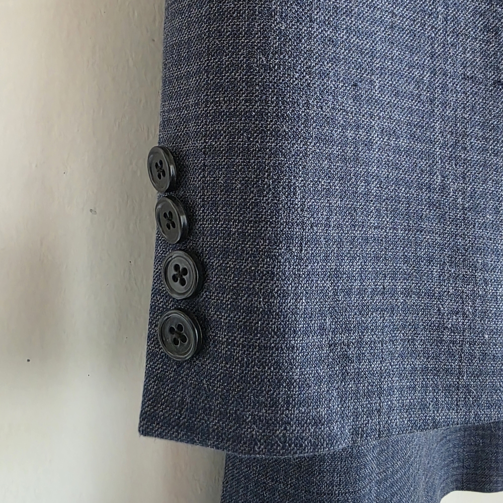 Michael Kors Deep Navy Textured Two-Button Sport Coat 42L NEW - Picture 3 of 16